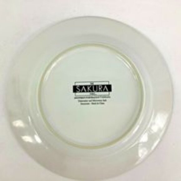 NEW 4 Sakura Fiddlestix SNOWMEN PORTRAIT Dessert Plates 4 Colors & Designs Disc. - Picture 2 of 8